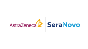 SeraNovo and AstraZeneca logos highlighting pharmaceutical formulation collaboration